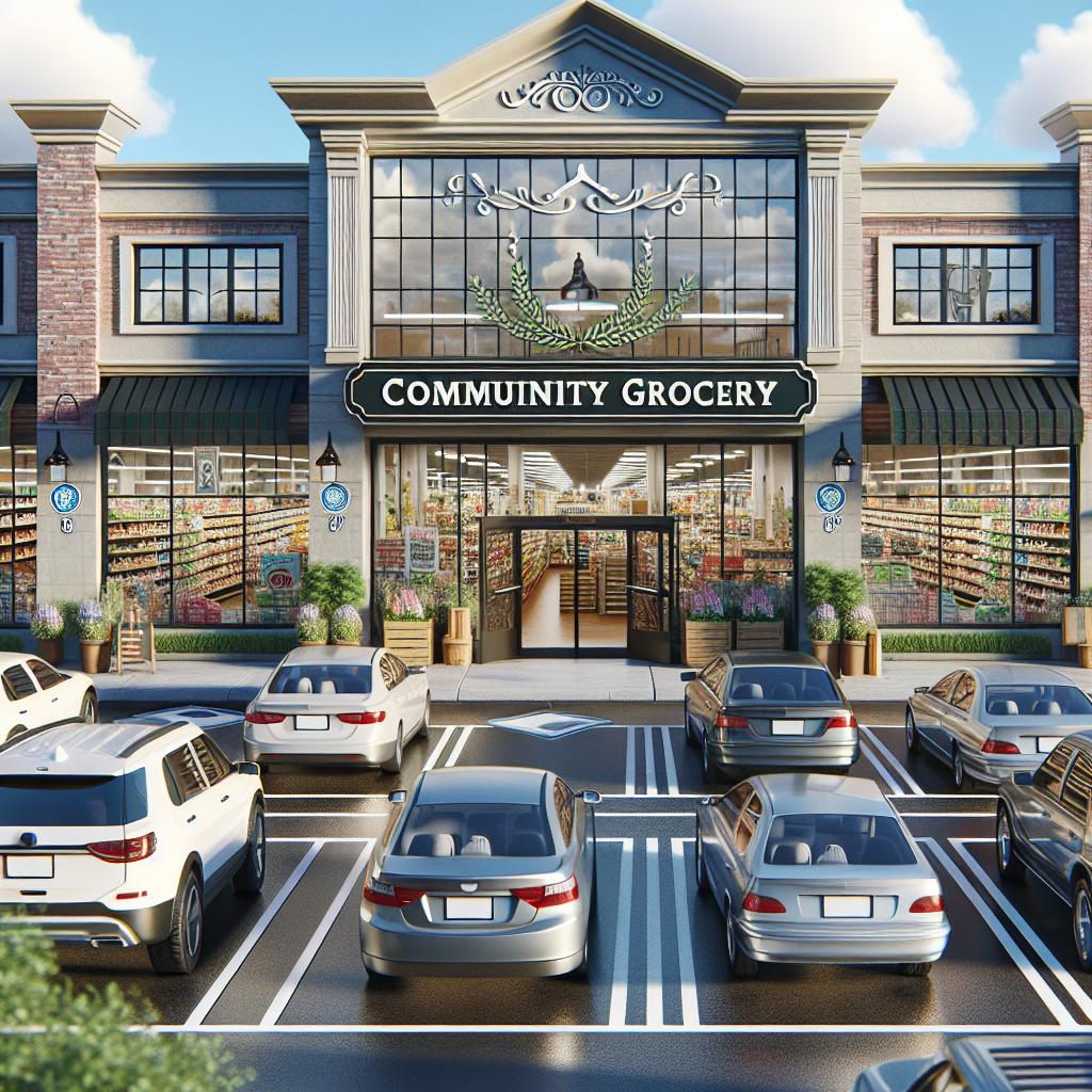 Community grocery store exterior