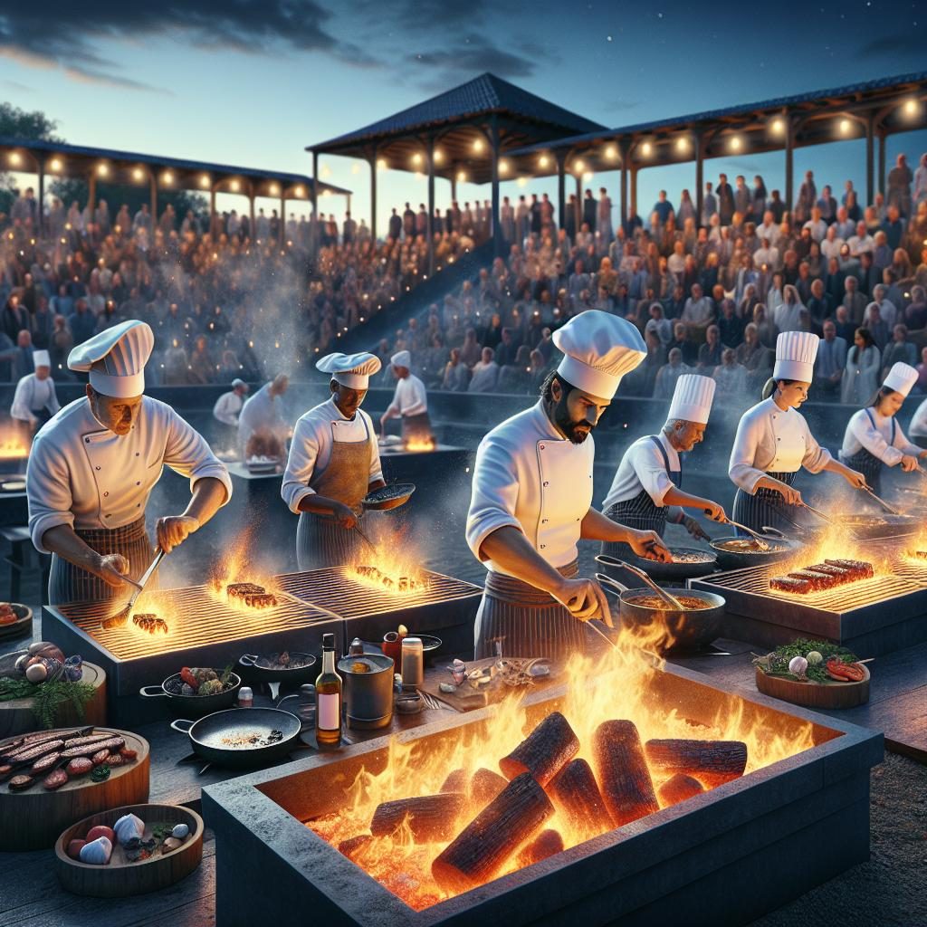 Live-fire culinary competition.