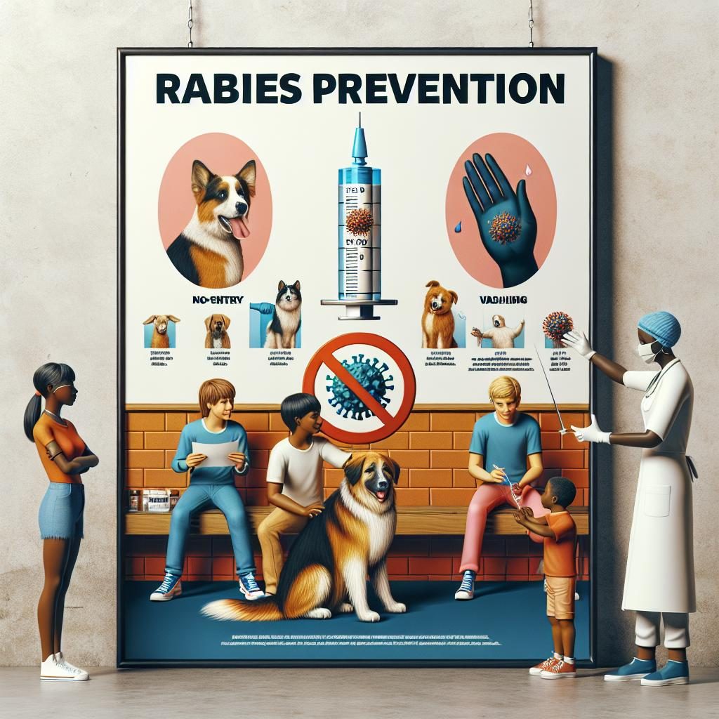 Rabies prevention poster concept