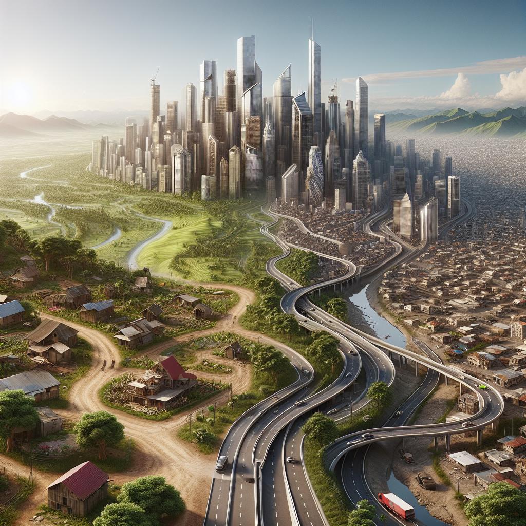 City growth illustration concept