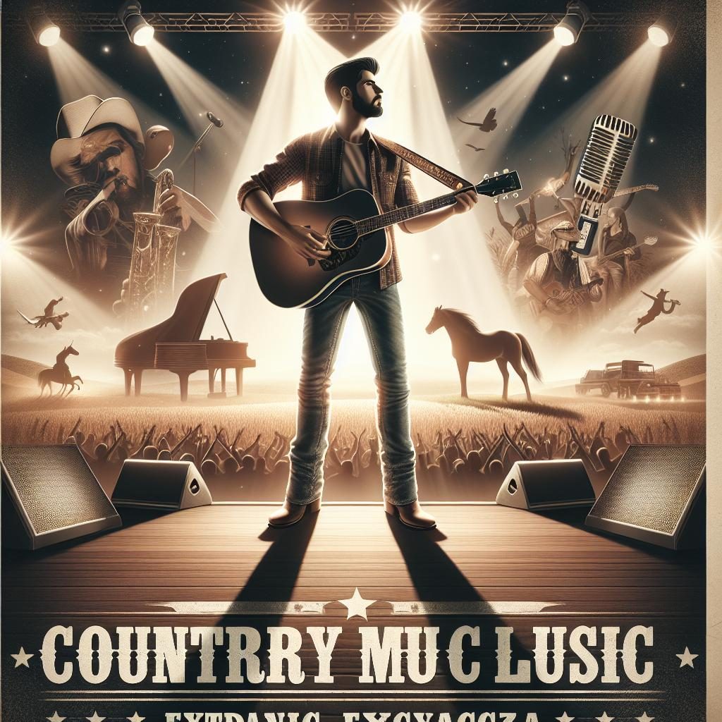 Country music concert poster