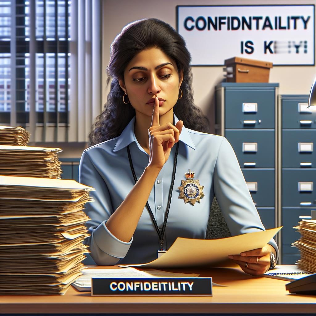 County employee confidentiality concept.