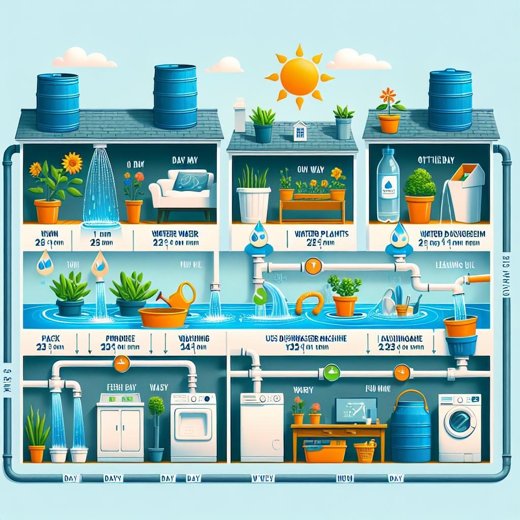 Water Conservation Schedule Illustration