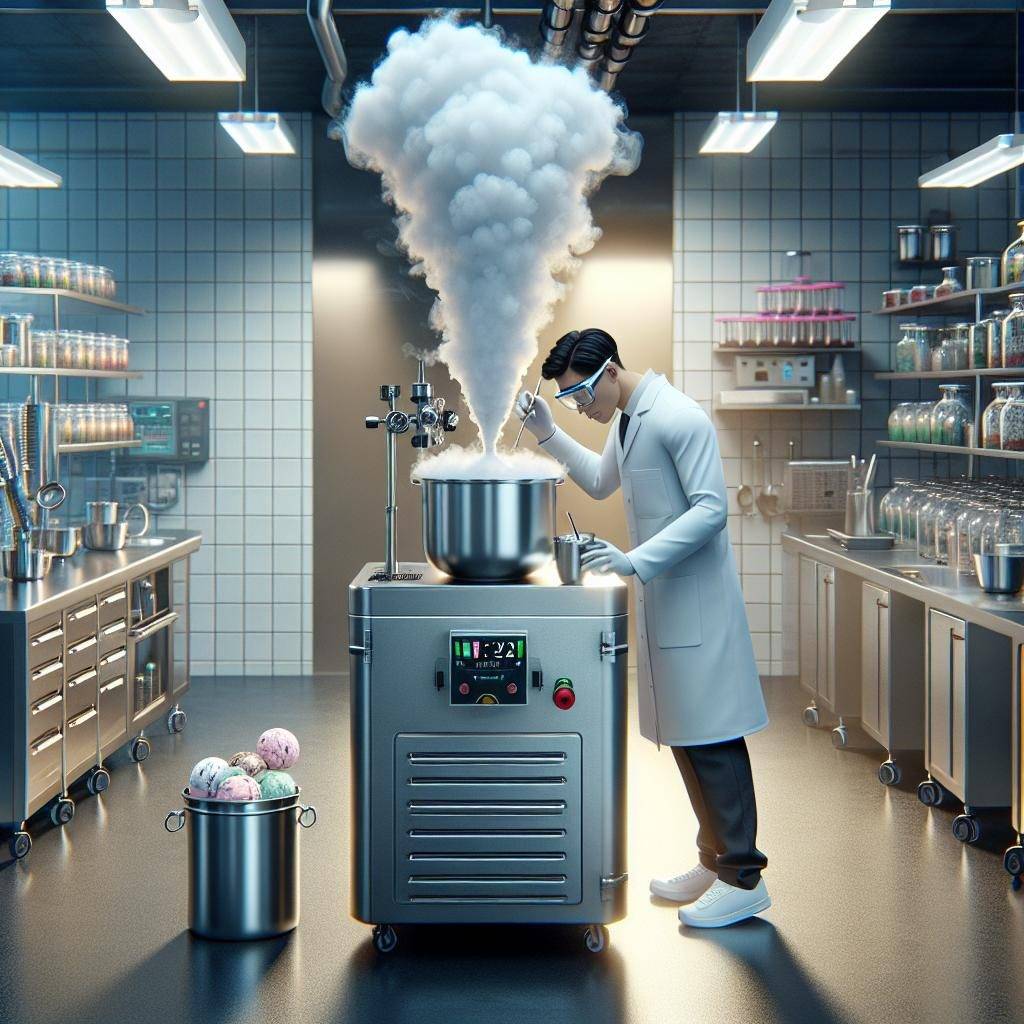 Nitrogen ice cream laboratory