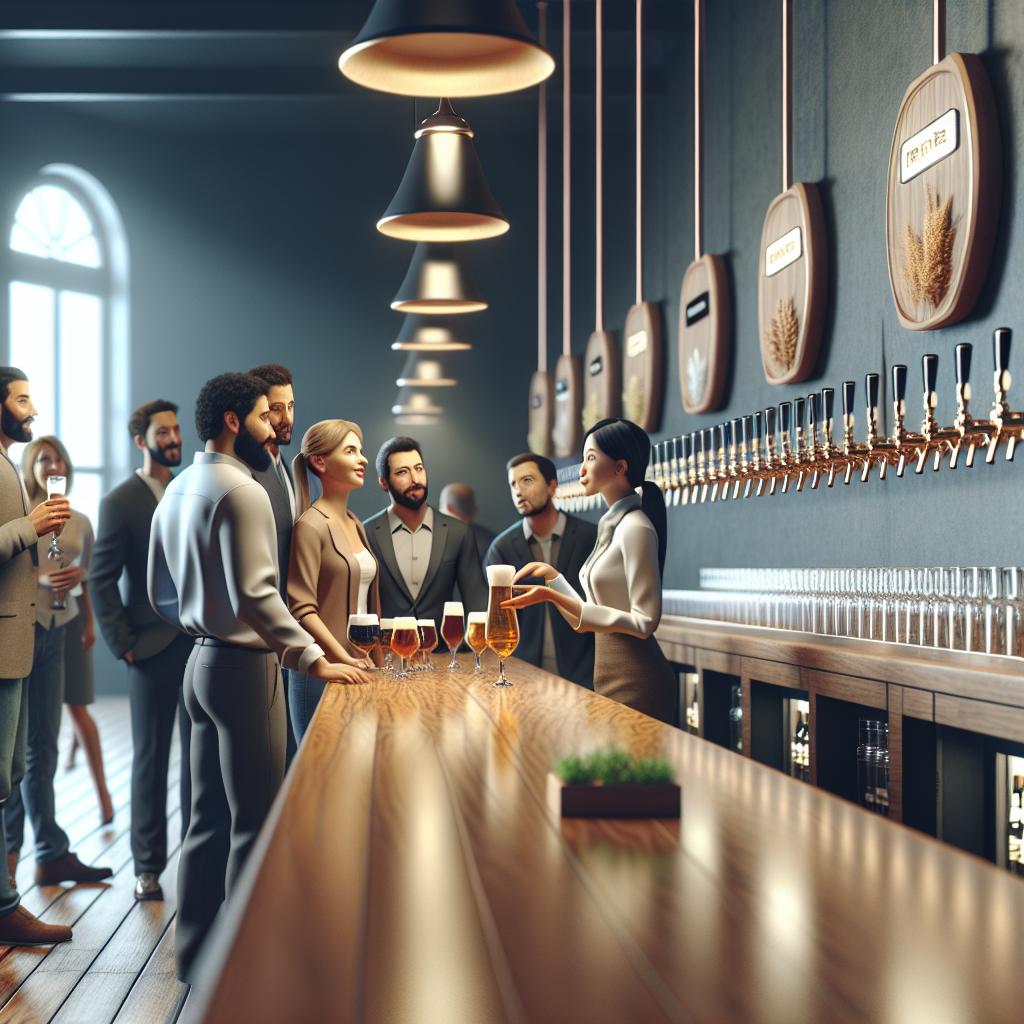 Craft beer taproom opening.