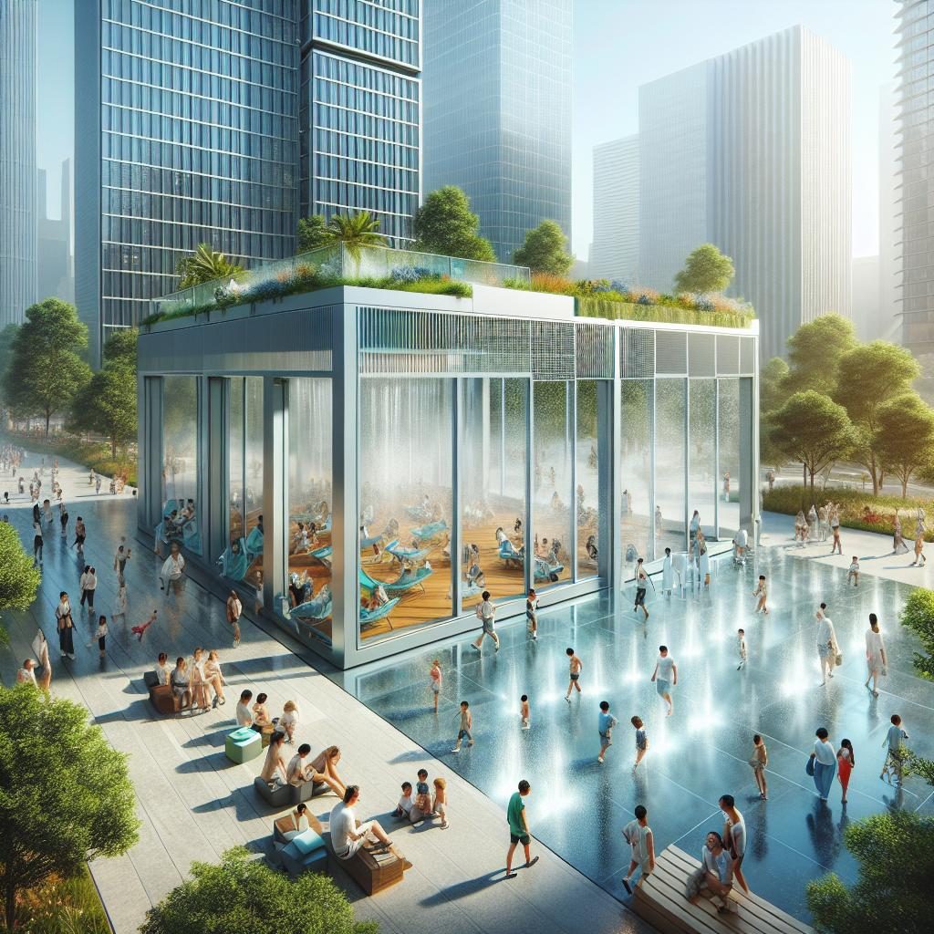 City cooling centers concept