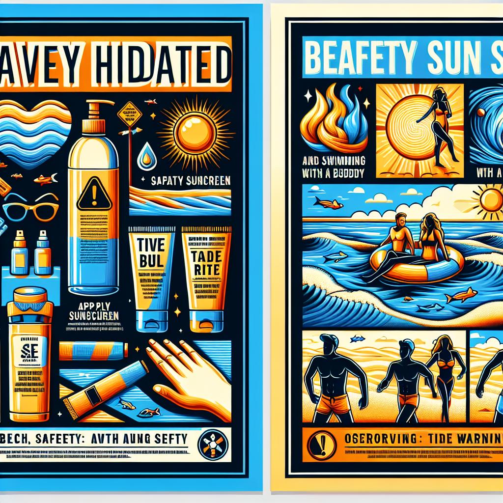 Beach Safety Awareness Poster