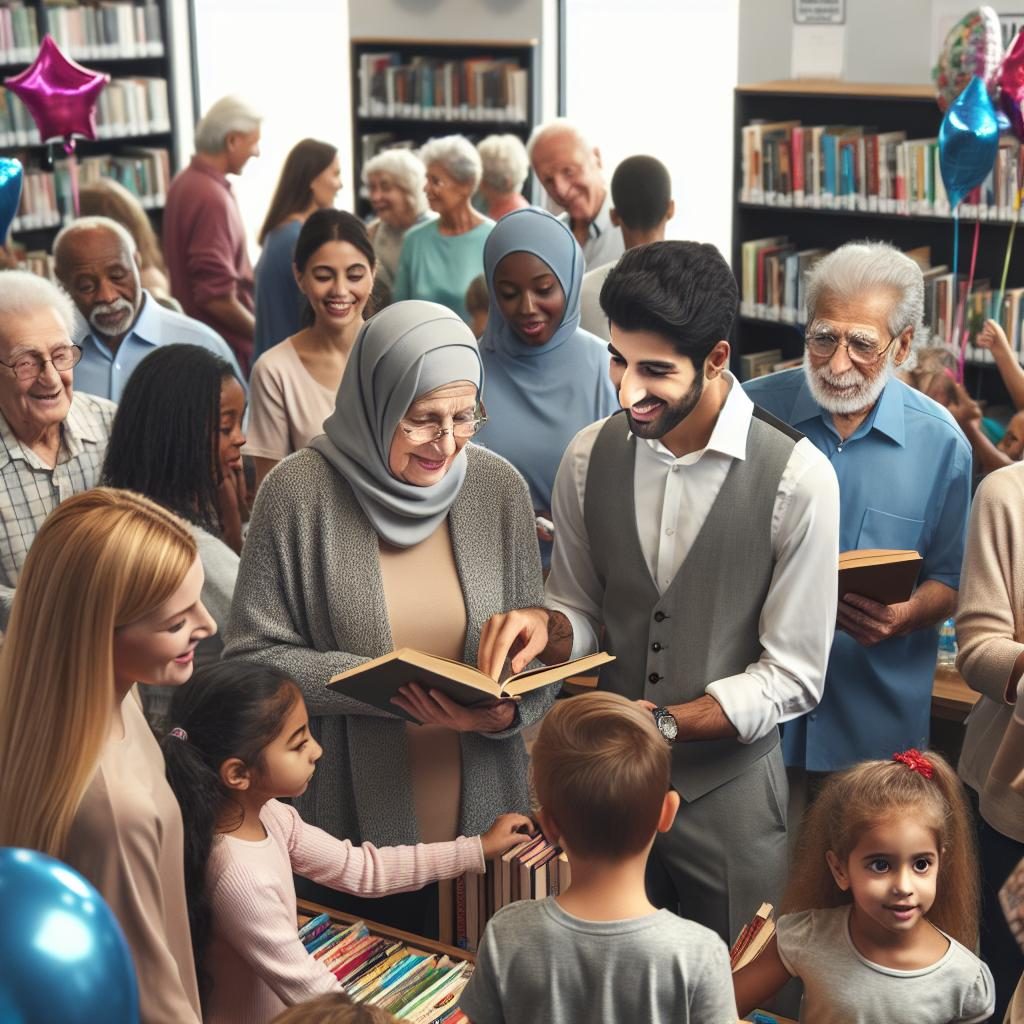 Community library celebration event