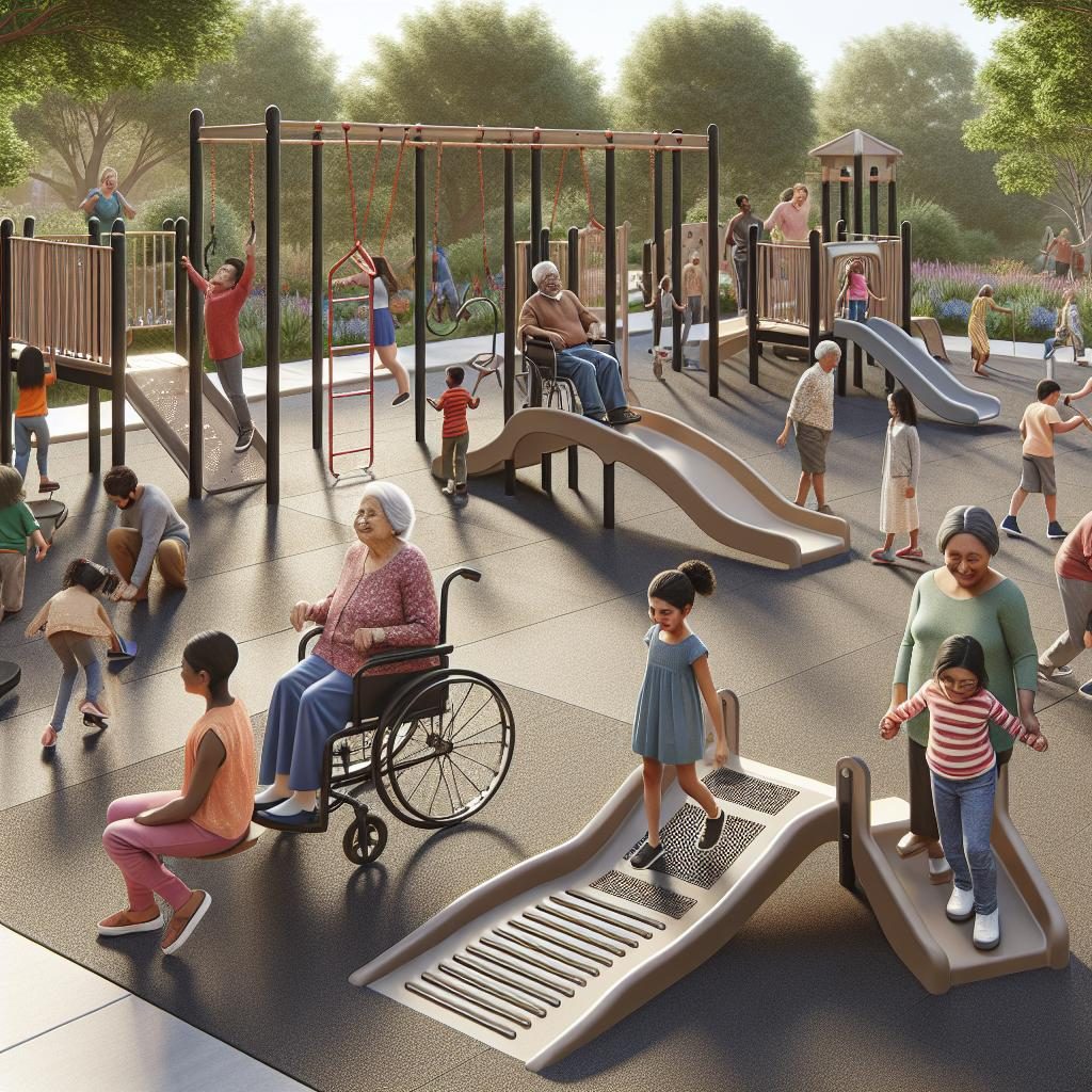 Inclusive playground design concept.