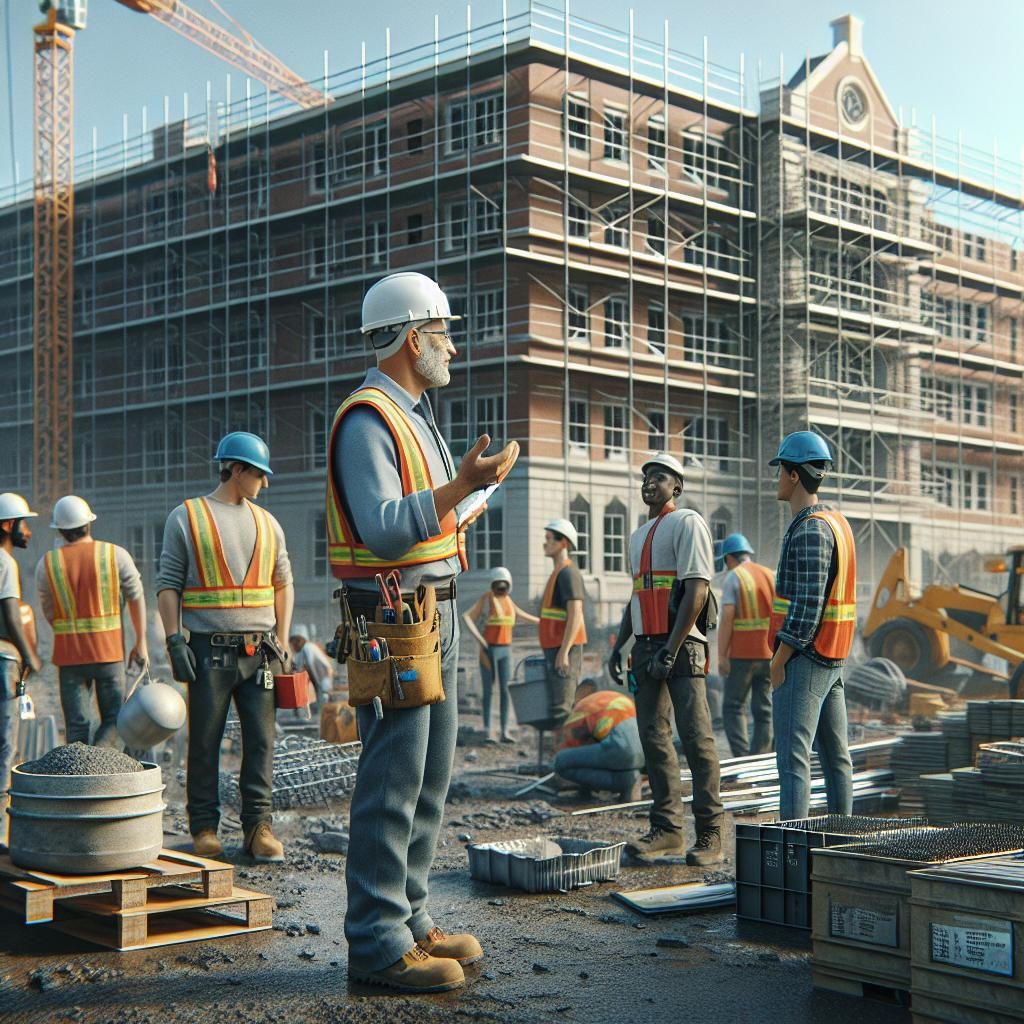 Construction at high school.