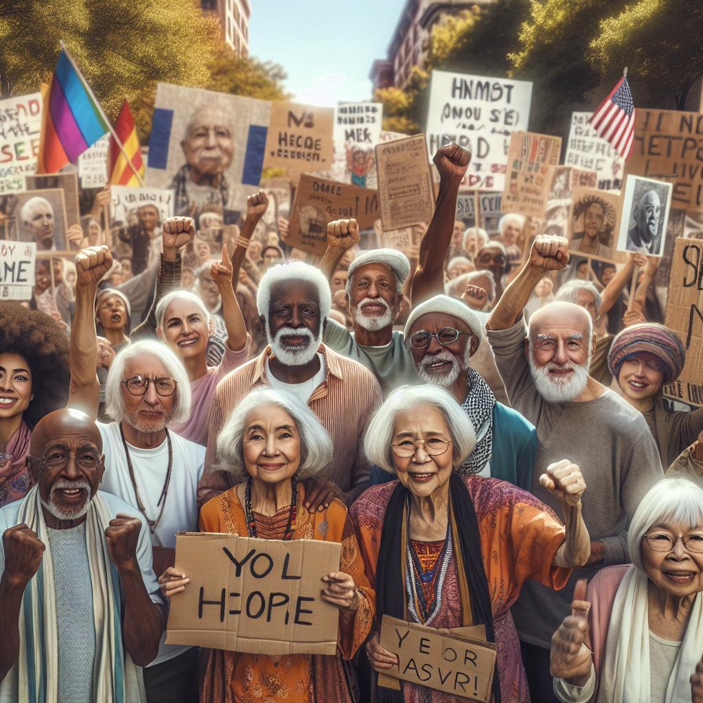 Elderly Activists Rallying Together