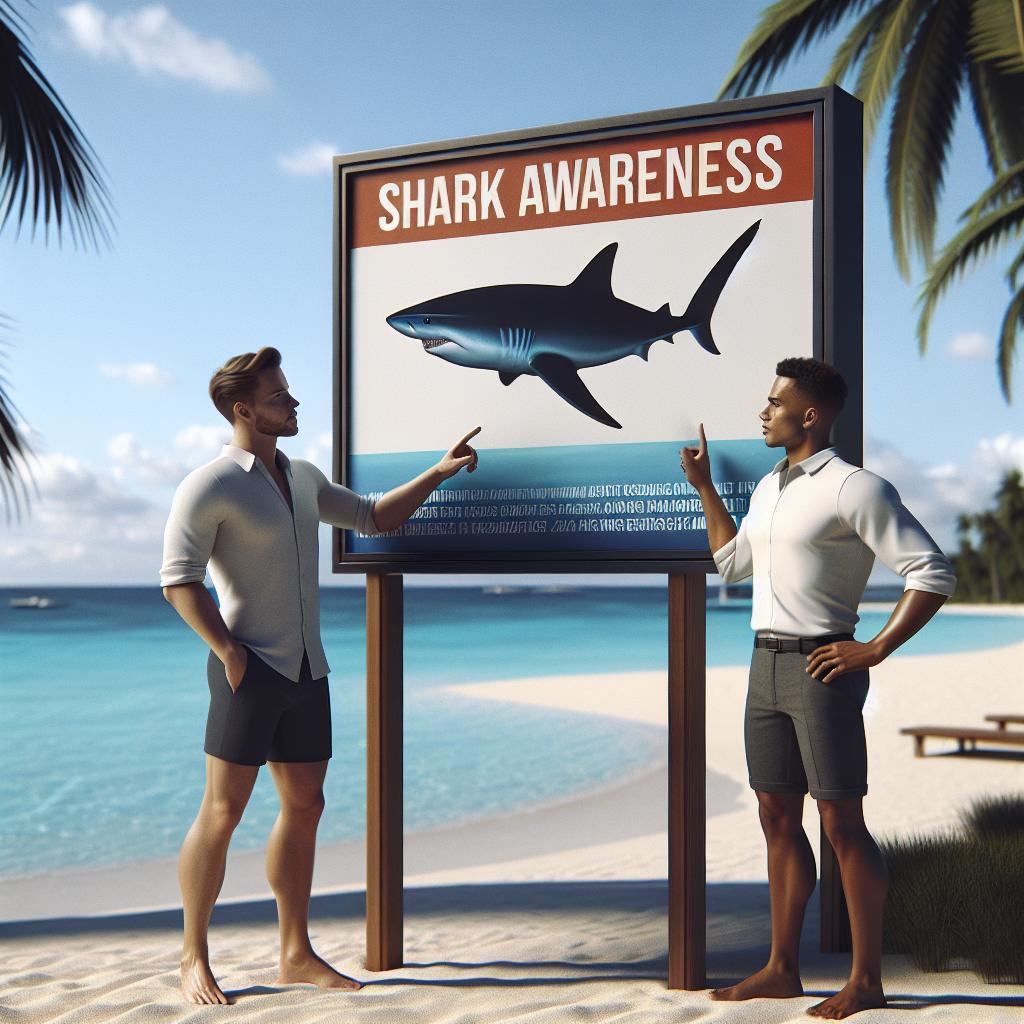 Shark Awareness Sign