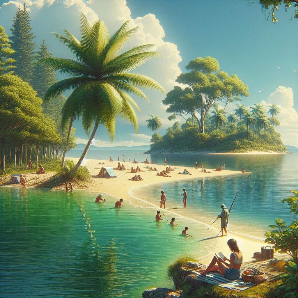 Tranquil Island Scene