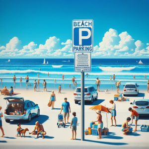 Beach Parking Signage