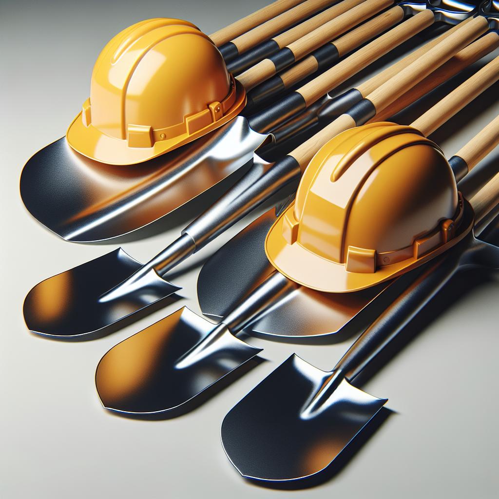 Shiny shovels and hardhats