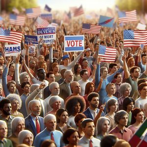 Political Rally Atmosphere