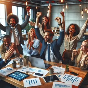 Entrepreneurs Celebrating Success