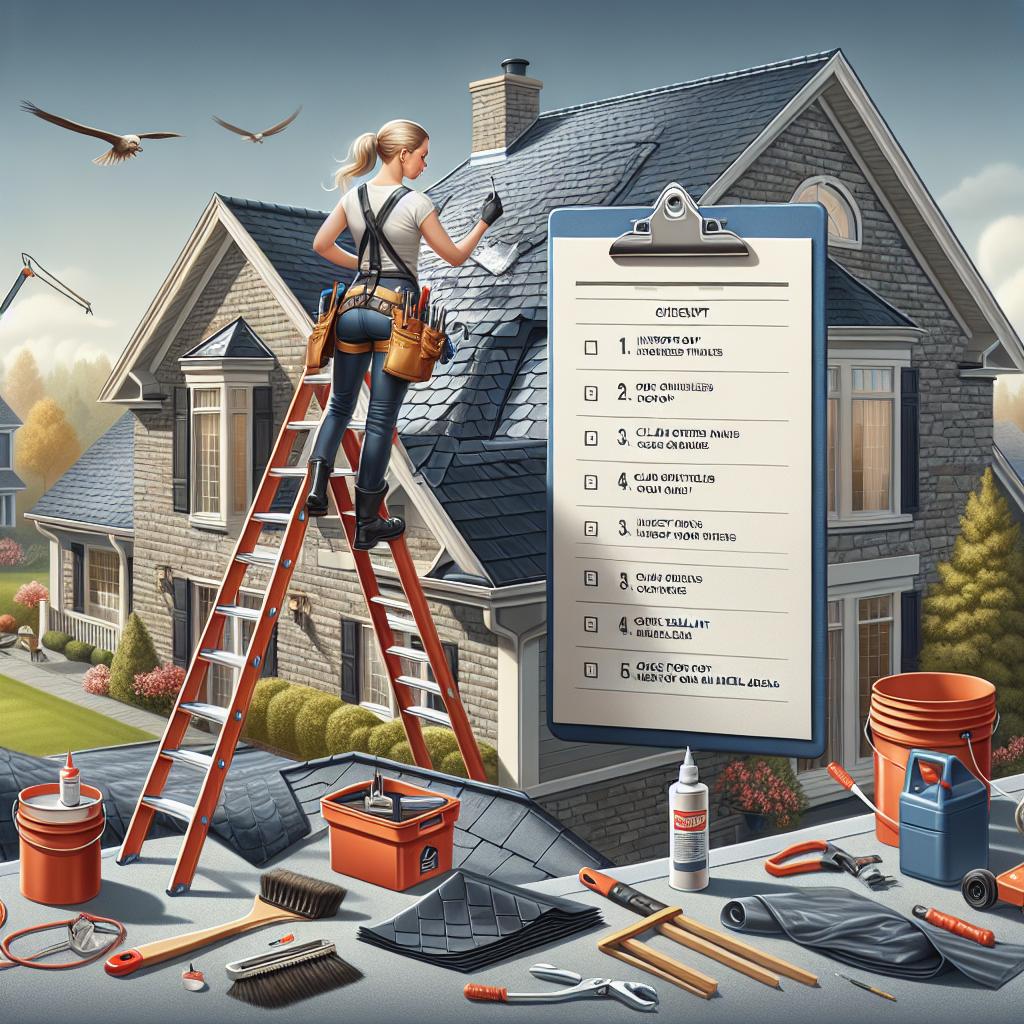 Roof maintenance checklist