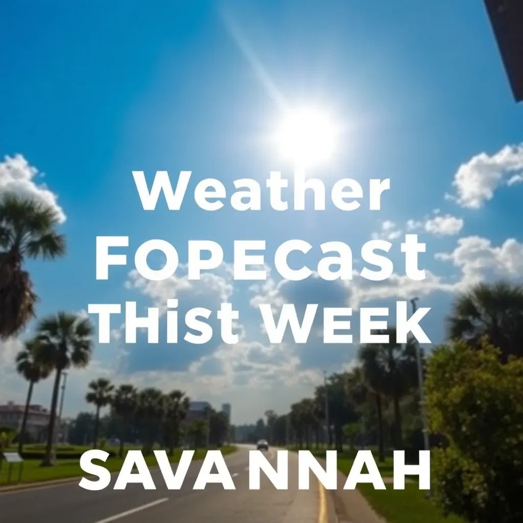 Sunny Weather Expected This Week in Savannah, Georgia