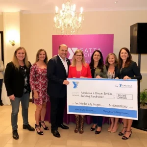 Beaufort Celebrates $10,000 Donation for YMCA's Boots & Bling Fundraiser