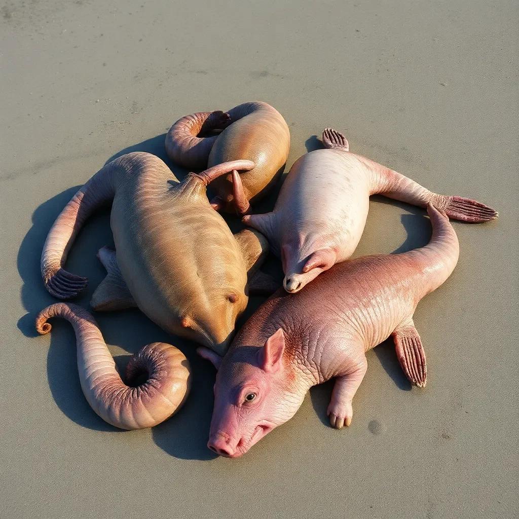 Unusual Sea Creatures, including Sea Pork, Wash Ashore After Hurricane Helene in Lowcountry