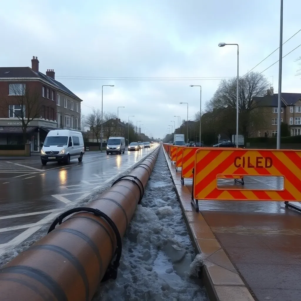 Water Line Break Disrupts Traffic and Water Services in Savannah's Tatemville Neighborhood