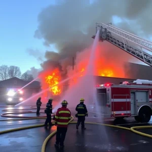 Beaufort Firefighters Tackle Smoke and Flames at Greenline Industries