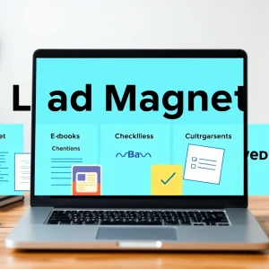 Design of an effective lead magnet showcasing various formats.