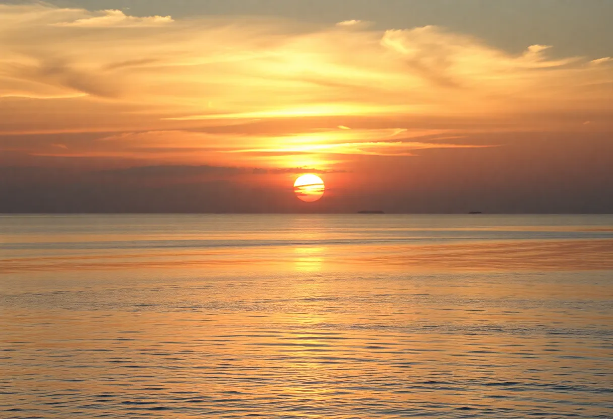 Sunset over Hilton Head Island representing community resilience.