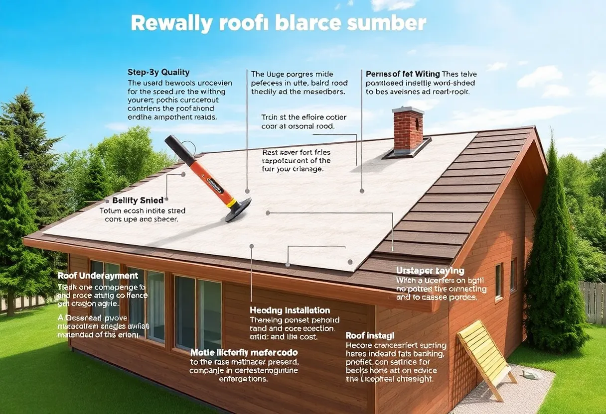 Step-by-step process of installing roof underlayment