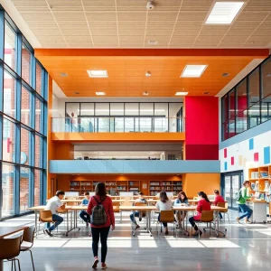 Students enjoying renovated educational spaces in modern schools