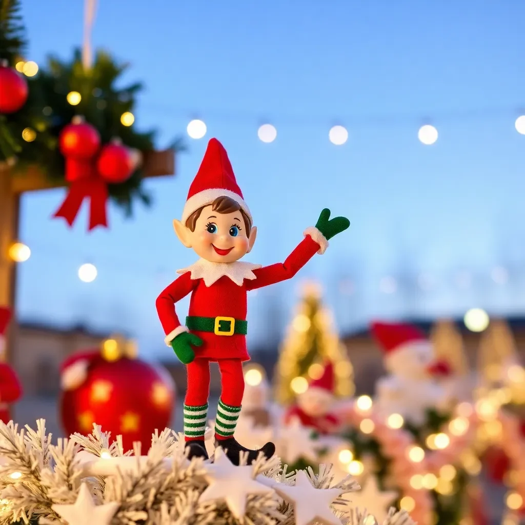 Savannah Celebrates the Holidays with Bernard the Elf on the Shelf and Festive Cheer