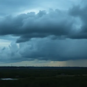 Dramatic clouds over Beaufort County signaling a weather change