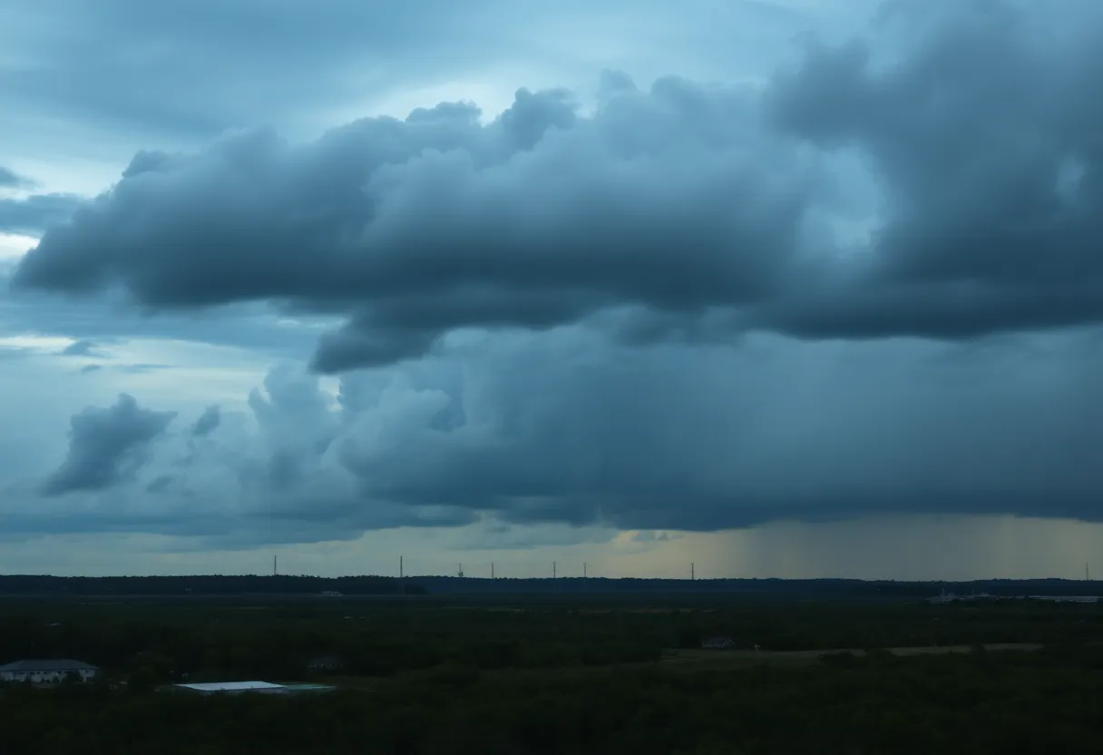 Dramatic clouds over Beaufort County signaling a weather change