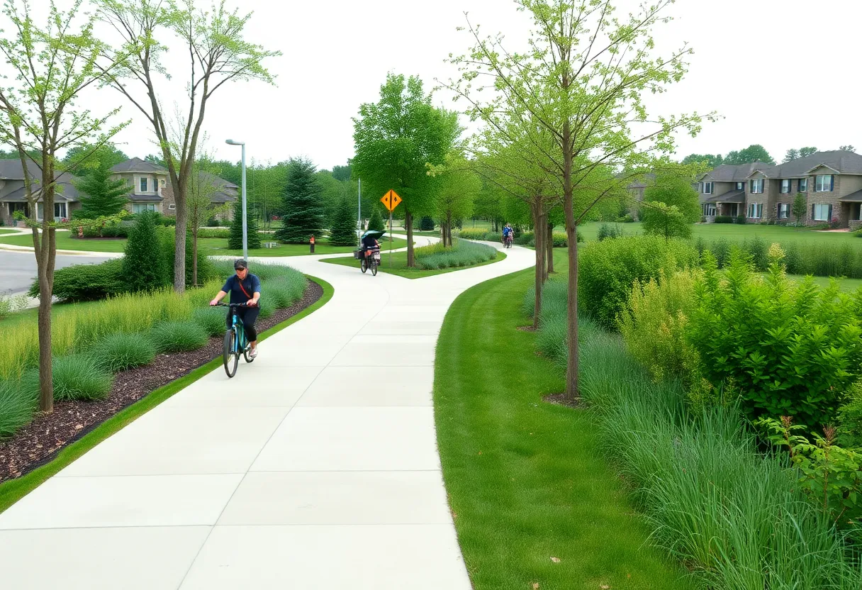 Newly opened Laurel Bay Pathway in Beaufort County