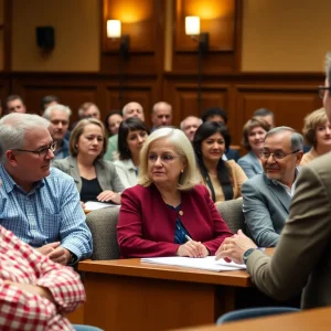 Council members interacting during a meeting in Beaufort County.