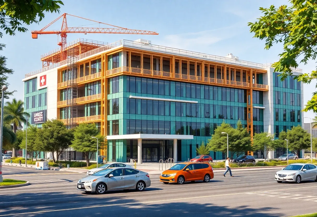 Construction site for Beaufort Memorial Hybrid Healthcare Facility