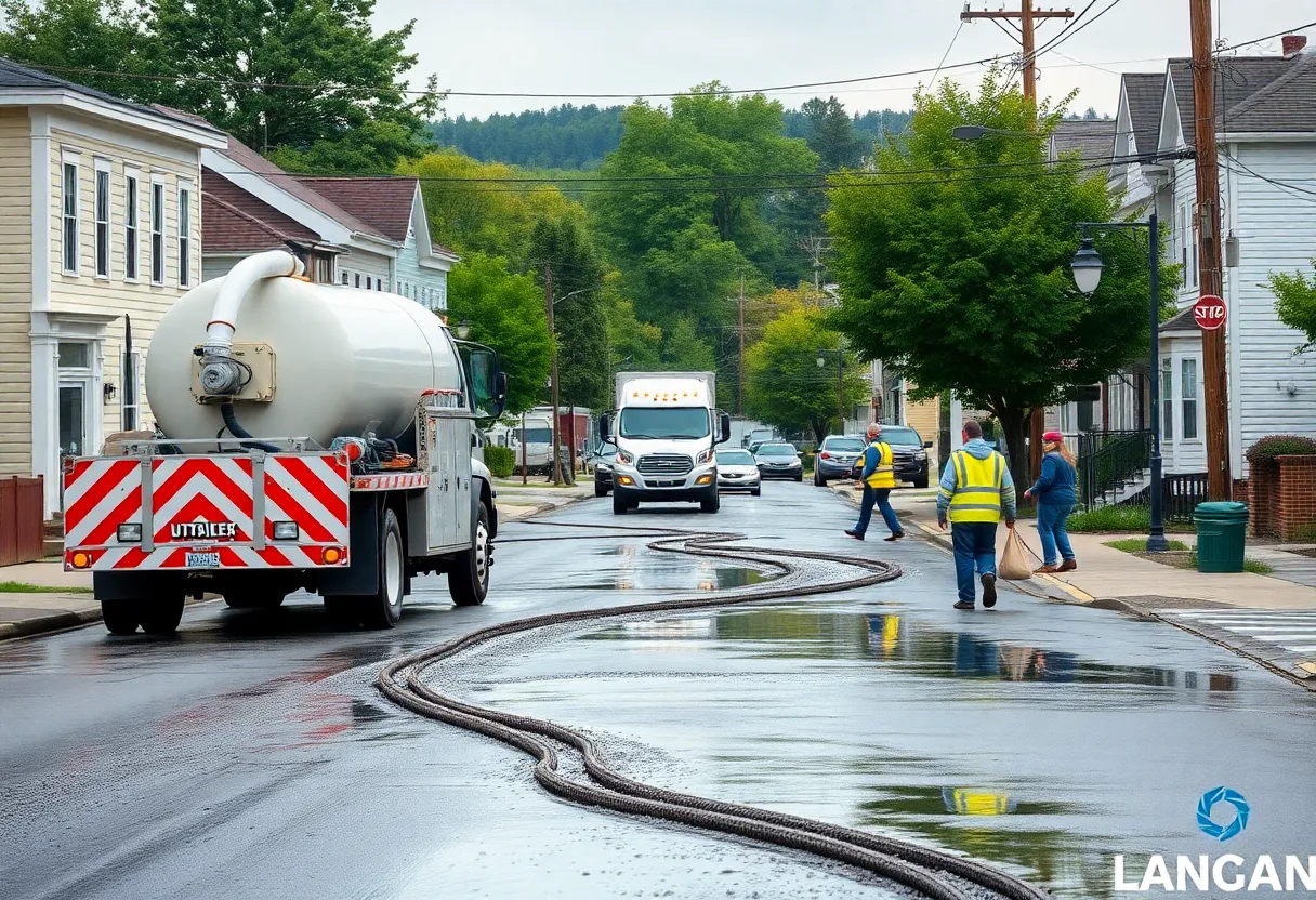 Cleanup operation in Okatie following untreated wastewater spill