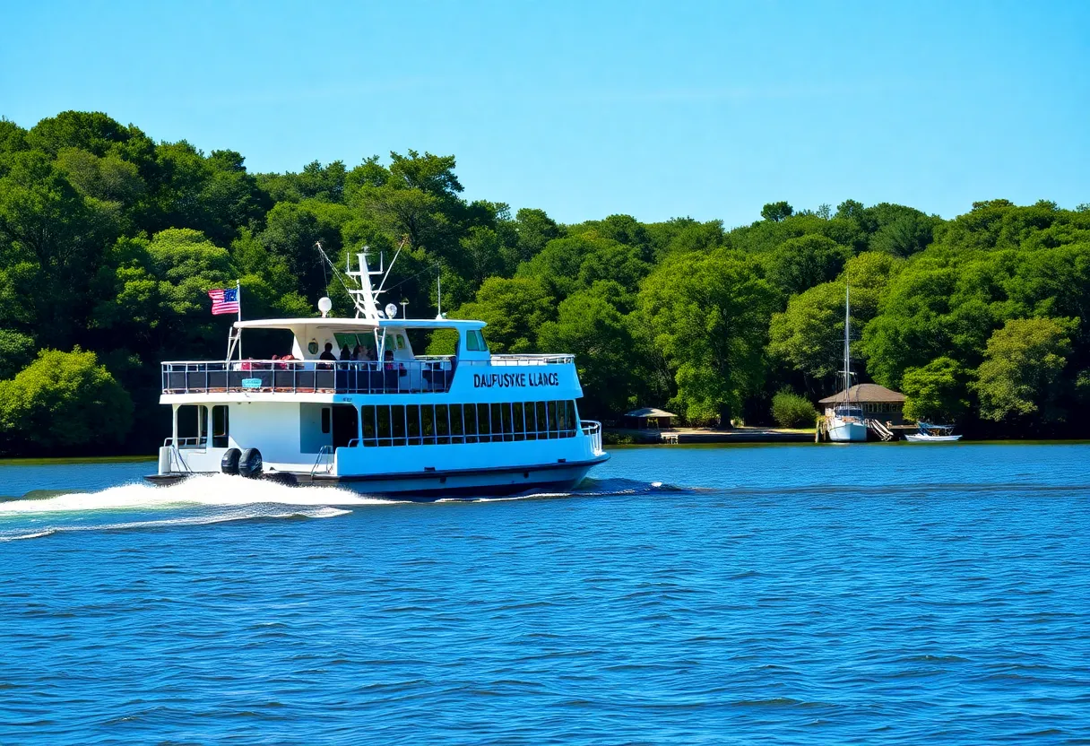 Daufuskie Island ferry navigating the waters