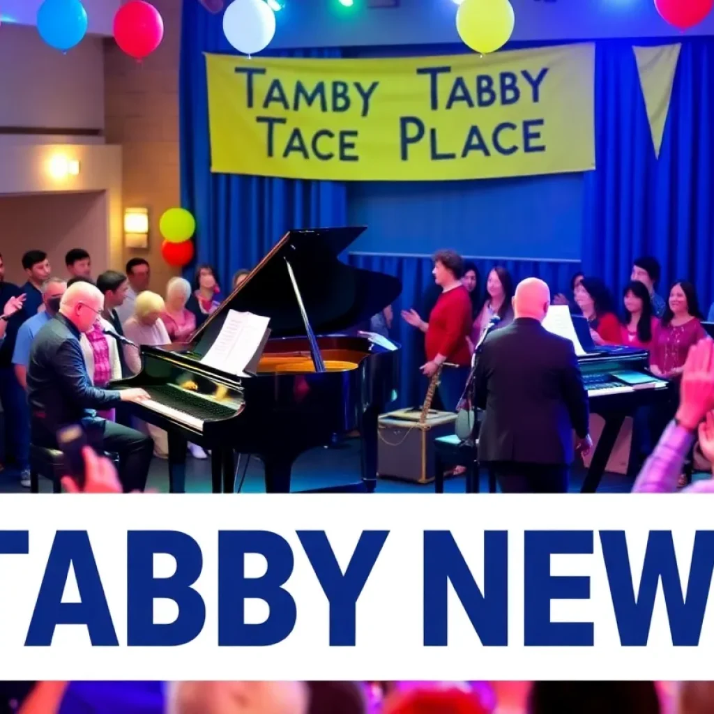 Audience enjoying the Dueling Pianos musical event at Tabby Place.