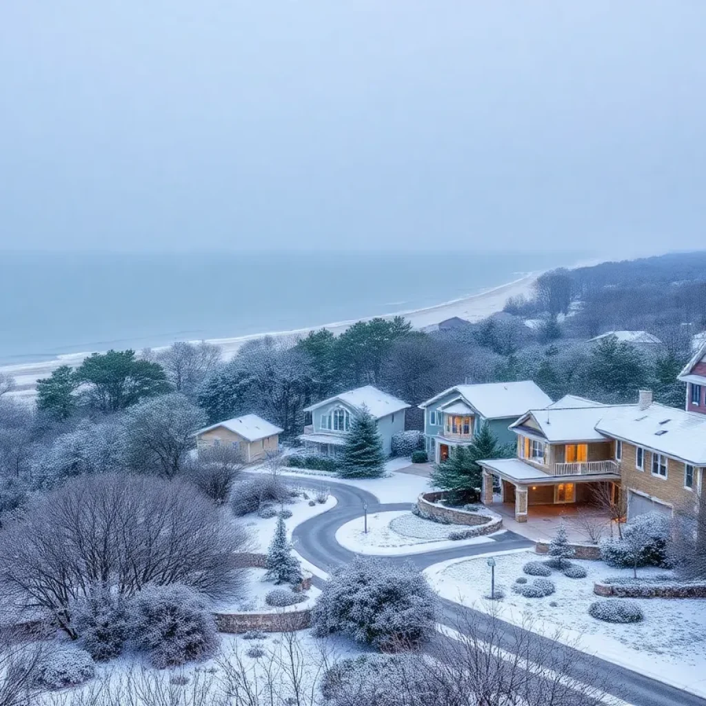 Snowfall on Hilton Head Island