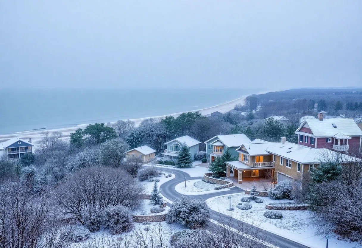 Snowfall on Hilton Head Island