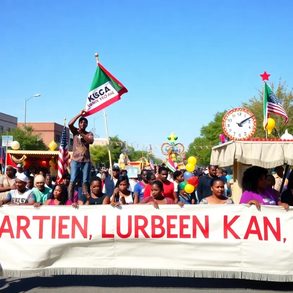 Community parade honoring Martin Luther King Jr. Day