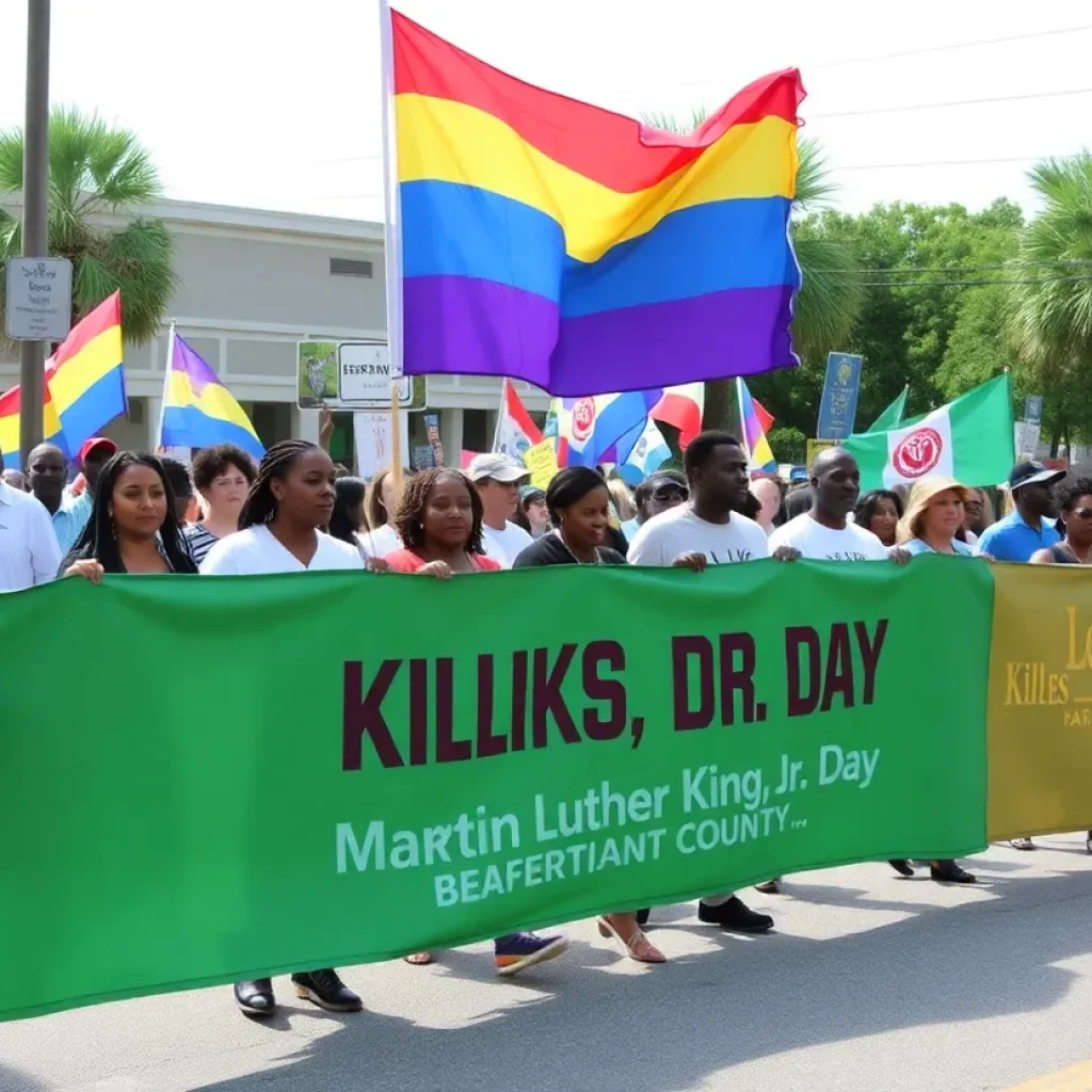 Parade celebrating Martin Luther King Jr. Day in Beaufort County