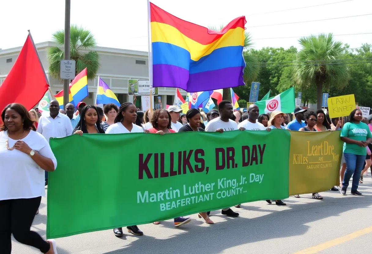 Parade celebrating Martin Luther King Jr. Day in Beaufort County