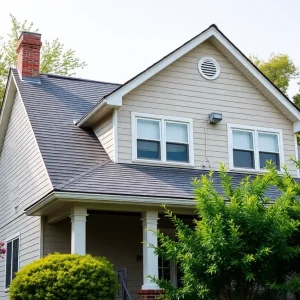 Inspection of a roof for storm preparation.