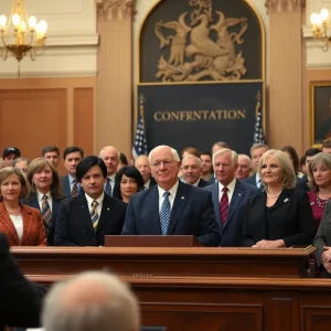 Senators voting during the confirmation of Marco Rubio as Secretary of State