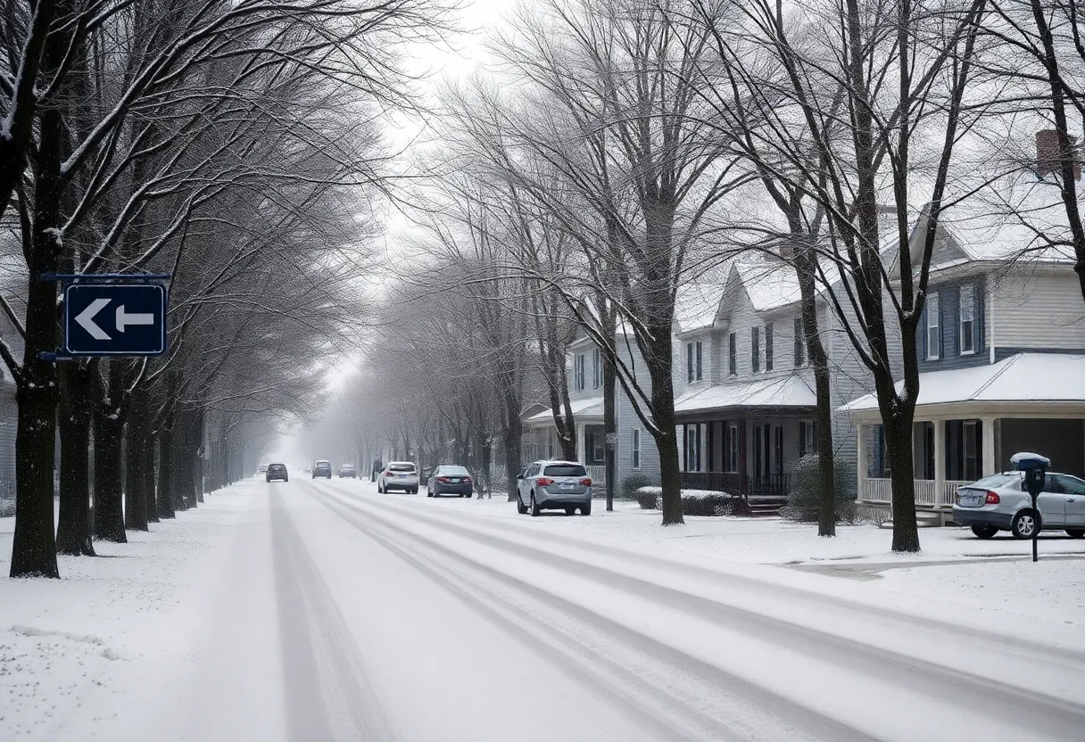 Winter Storm in Upstate South Carolina