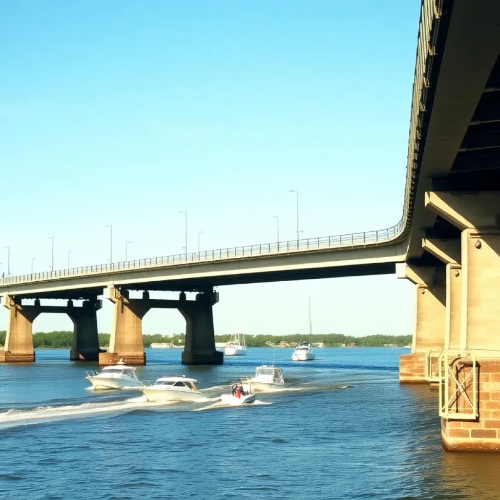 Woods Memorial Bridge in Beaufort, South Carolina