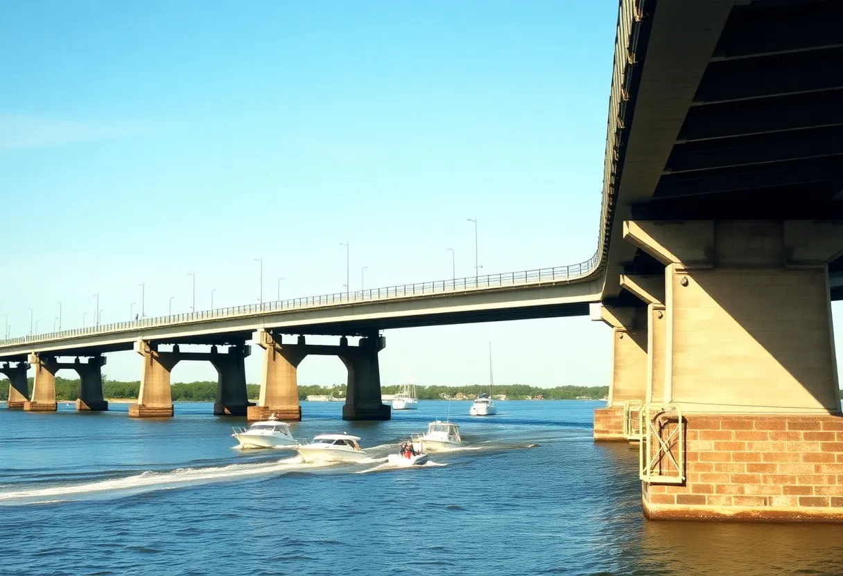 Woods Memorial Bridge in Beaufort, South Carolina